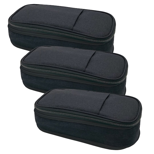 Teacher Created Resources Black Pencil Cases, 3ct.